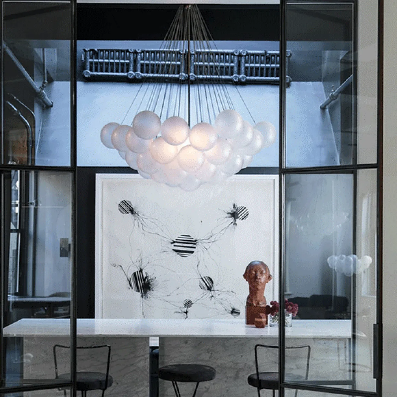 Люстра подвесная AGDA 20 золото от ImperiumLoft