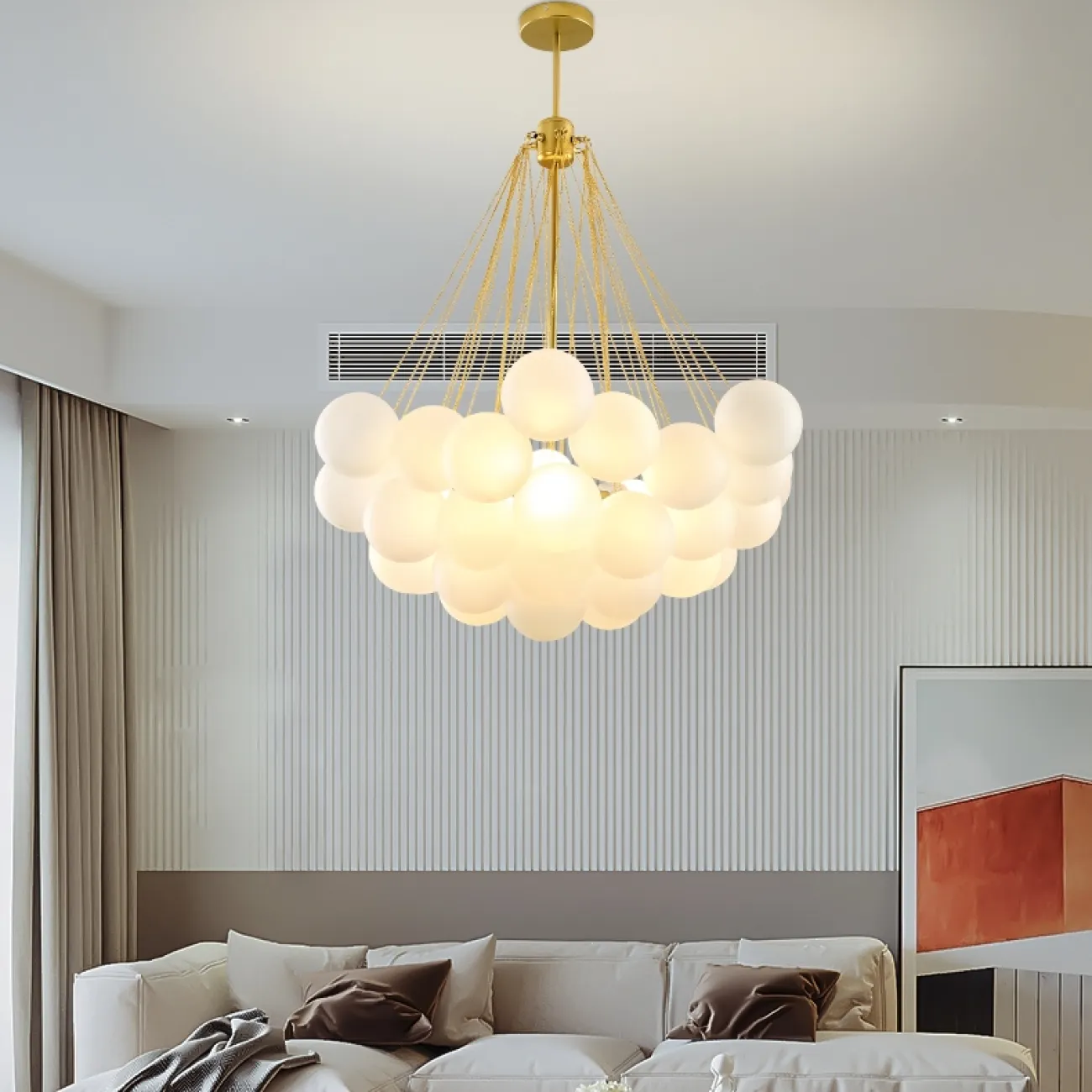 Люстра подвесная AGDA 20 золото от ImperiumLoft