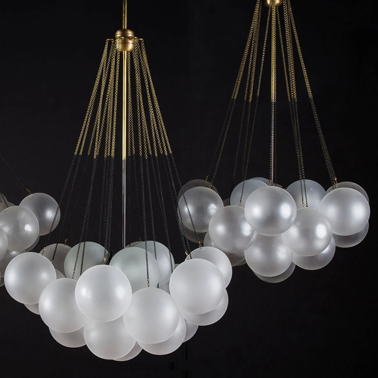 Люстра подвесная AGDA 37 черный от ImperiumLoft