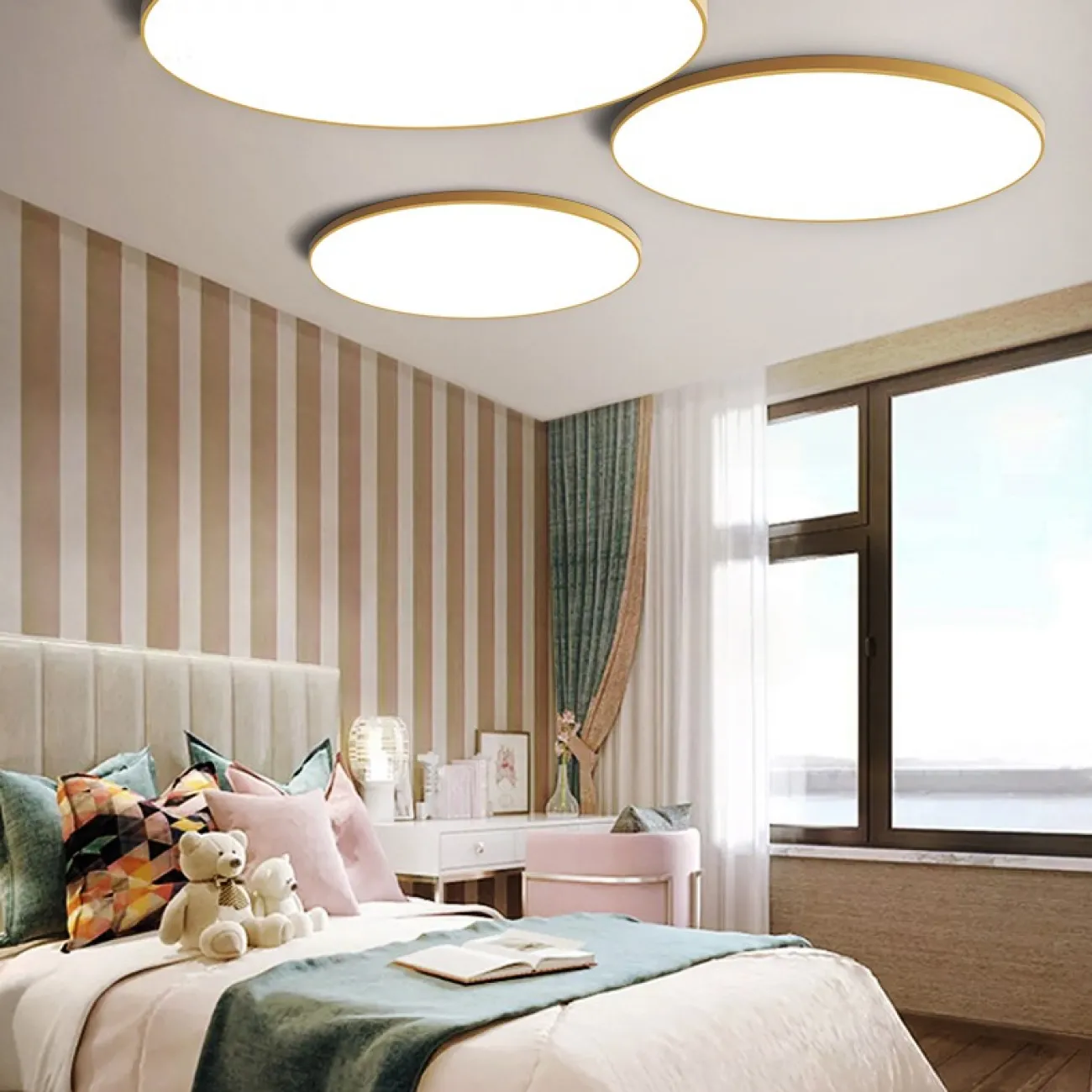 Потолочный светильник SLIM D30 Желтый от ImperiumLoft