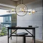 Подвесная люстра IONA L HALO 7 black от ImperiumLoft