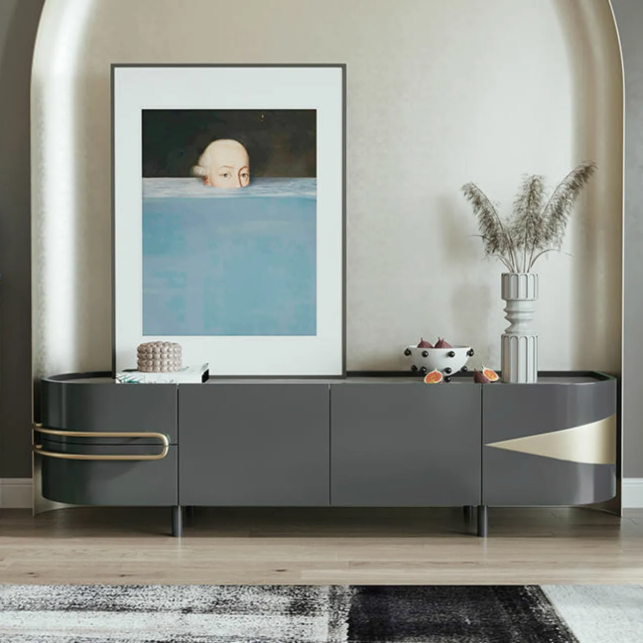 Дизайнерская тумба под TV - LaLume-TV00168