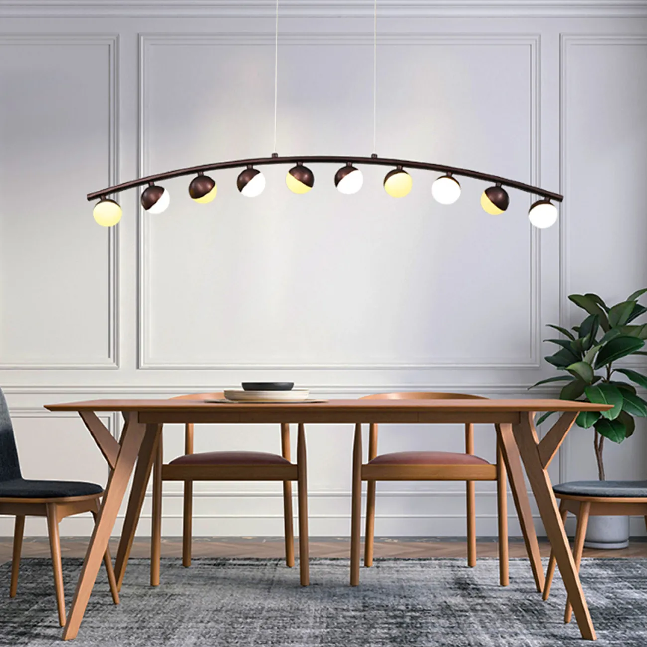 Подвесной реечный светильник CHOIR от ImperiumLoft