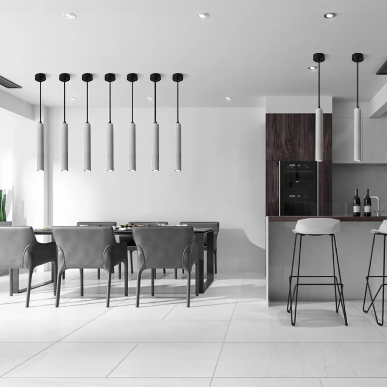 Подвесной светильник KELLAUG Grey от ImperiumLoft