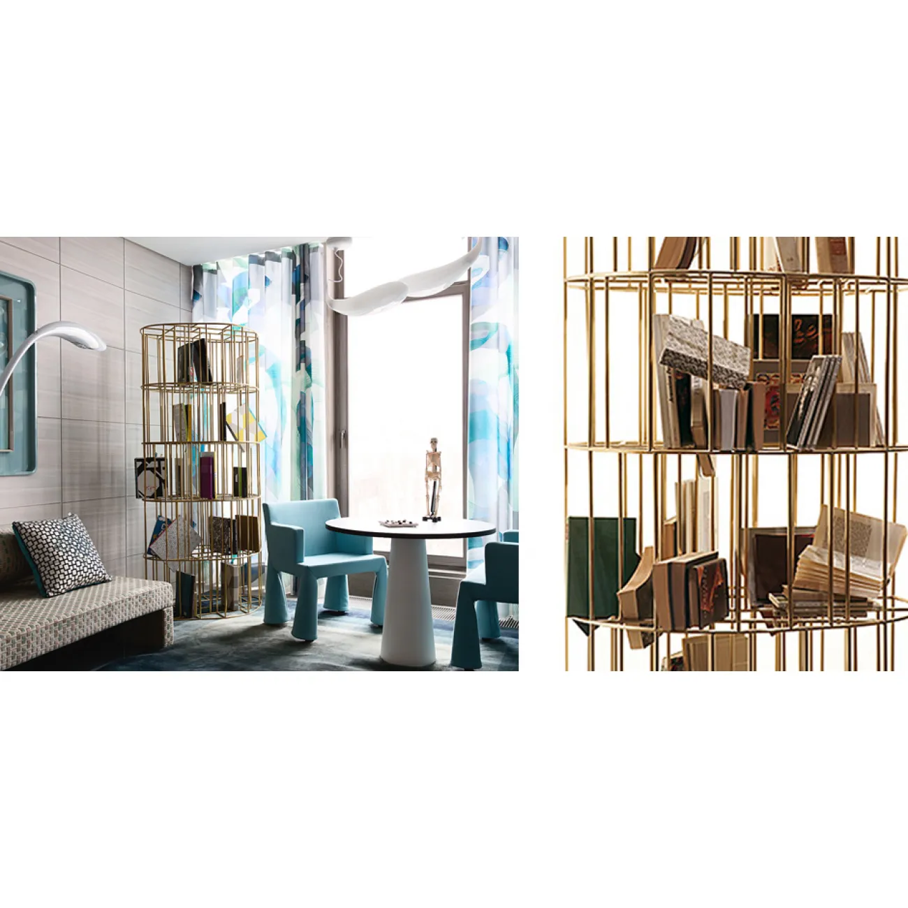 Стеллаж CECCOTTI Bibliotheque Golden Сage от LaLume