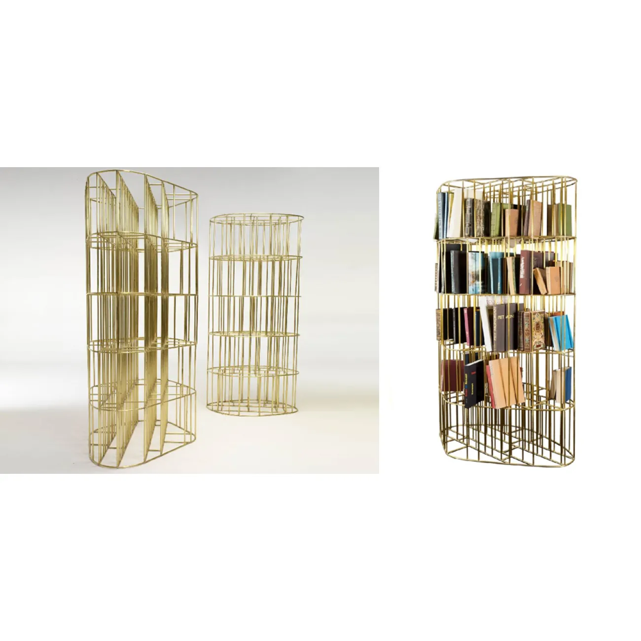 Стеллаж CECCOTTI Bibliotheque Golden Сage от LaLume