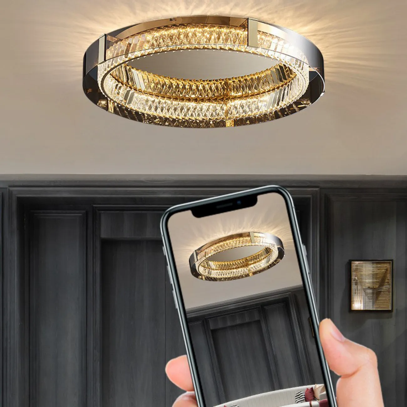 Потолочная люстра PERSEY D60 Amber 3000К от ImperiumLoft