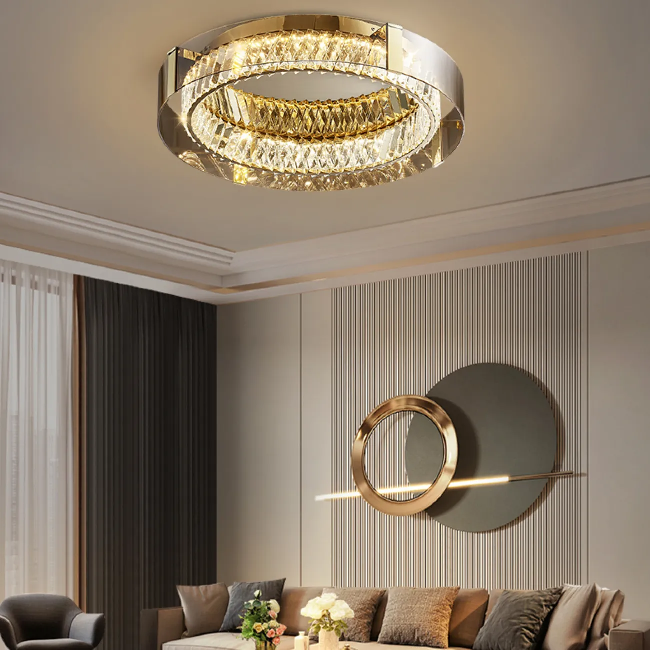 Потолочная люстра PERSEY D60 Amber 3000К от ImperiumLoft