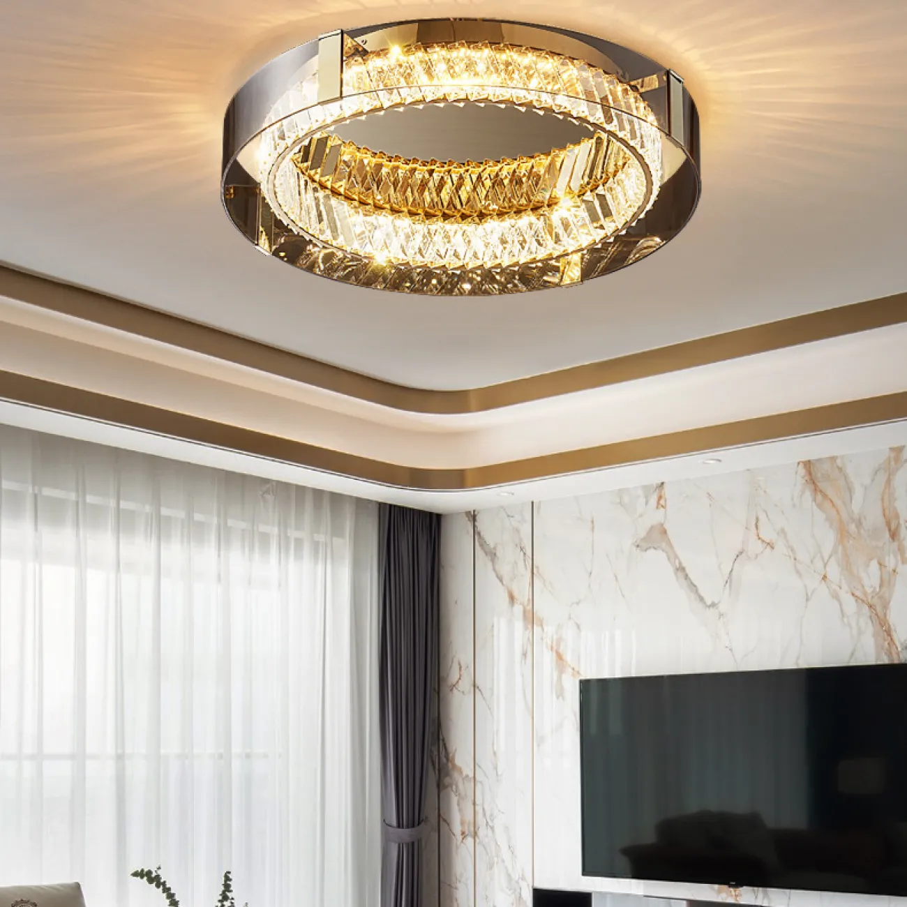 Потолочная люстра PERSEY D60 Amber 3000К от ImperiumLoft