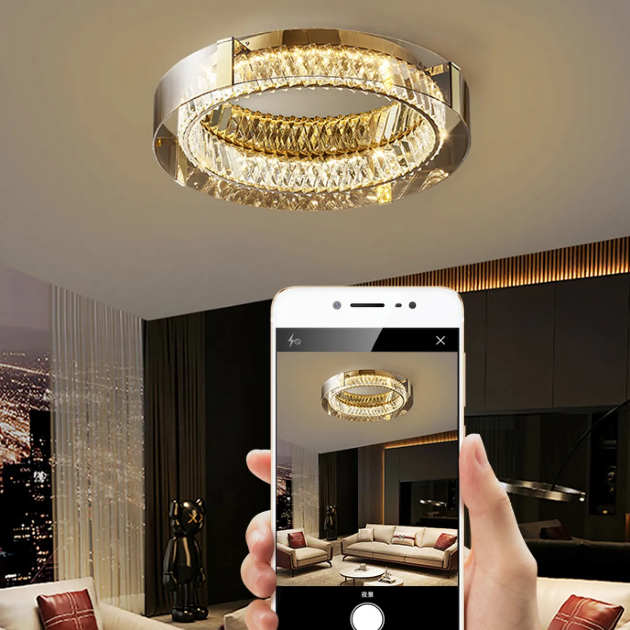 Потолочная люстра PERSEY D60 Amber 3000К от ImperiumLoft