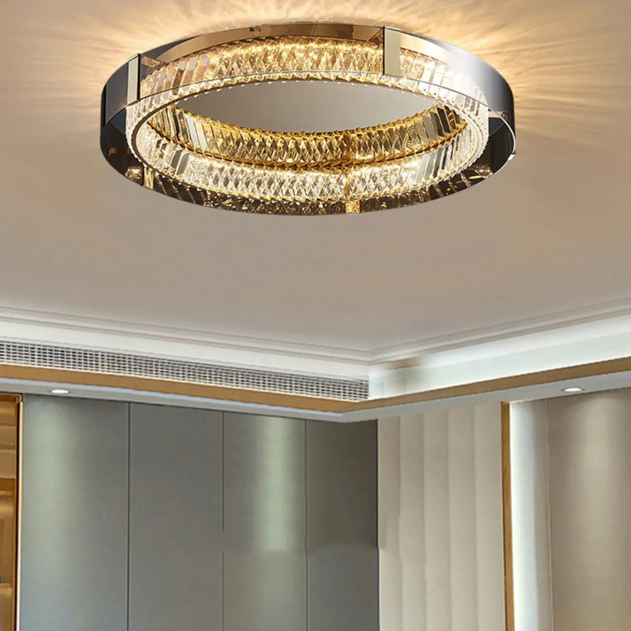 Потолочная люстра PERSEY D60 Amber Трехцветный свет от ImperiumLoft