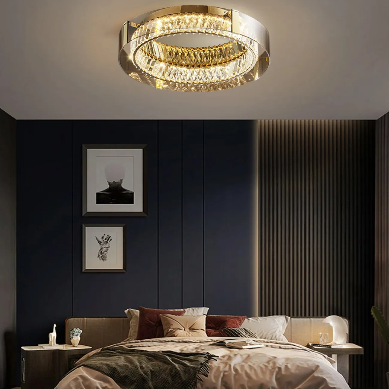 Потолочная люстра PERSEY D60 Amber Трехцветный свет от ImperiumLoft