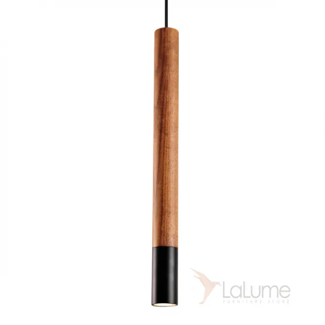 Подвесной светильник Trumpet Wood Black Pendant Lamp