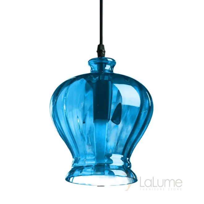 Подвесной светильник Geometry Glass Blue Bell Pendant от LaLume