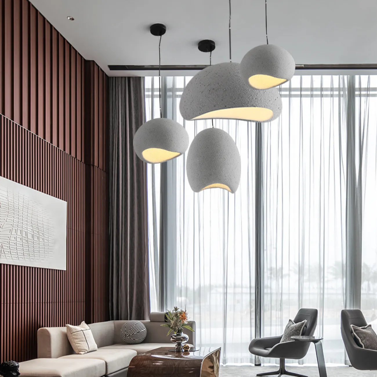 Подвесная люстра CEMENCLOUD A D60 Grey от ImperiumLoft