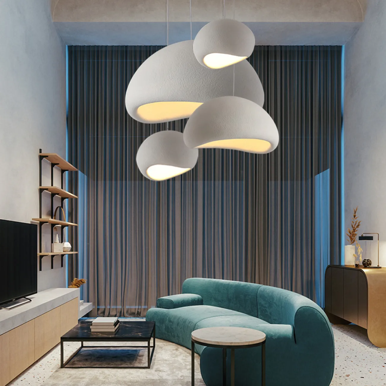 Подвесная люстра CEMENCLOUD A D60 Grey от ImperiumLoft