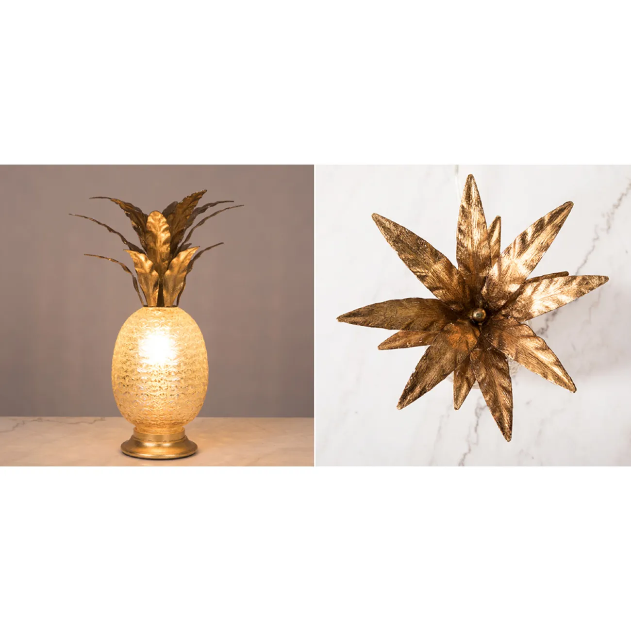 Настольная лампа Pineapple glass
