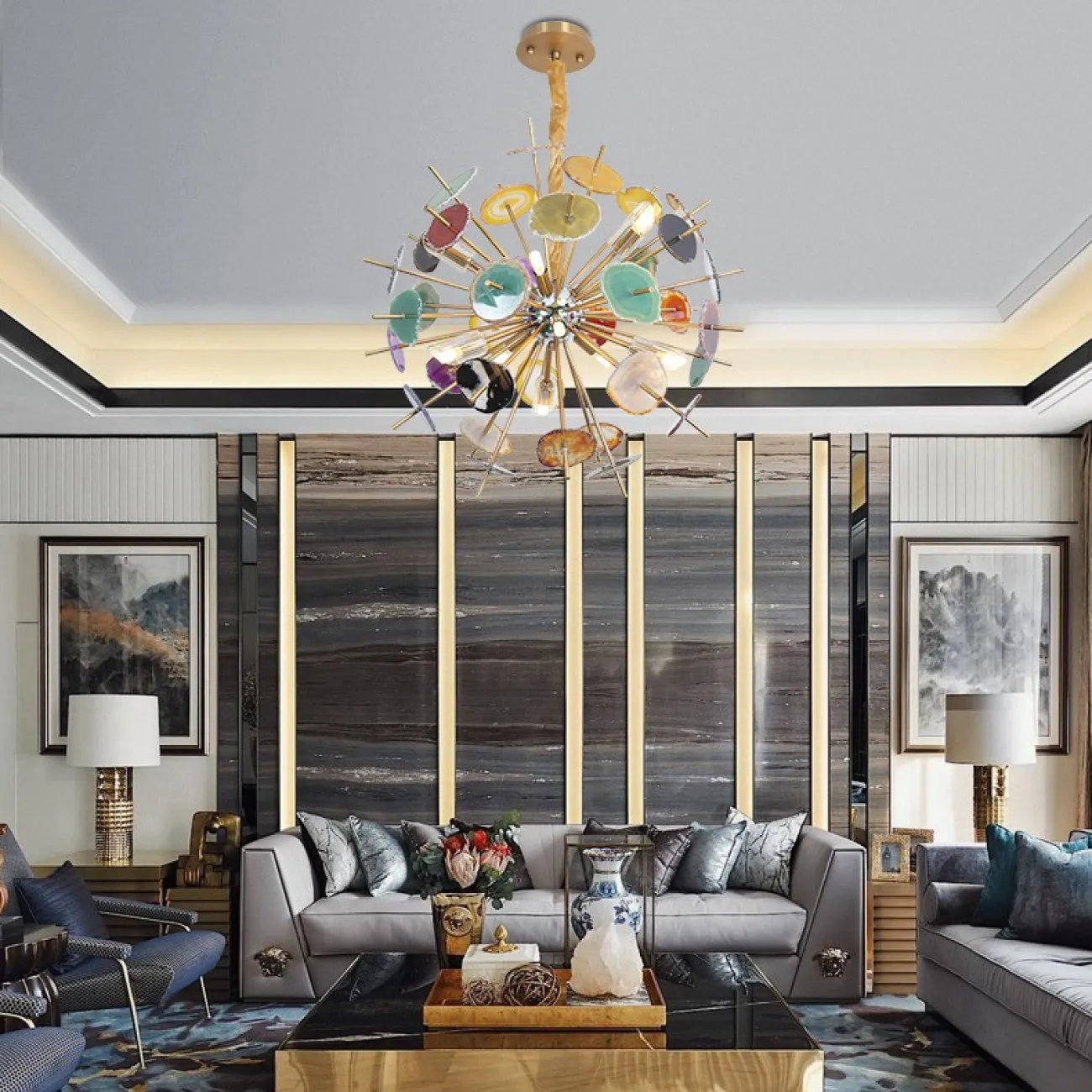 Подвесная люстра AGATE от ImperiumLoft