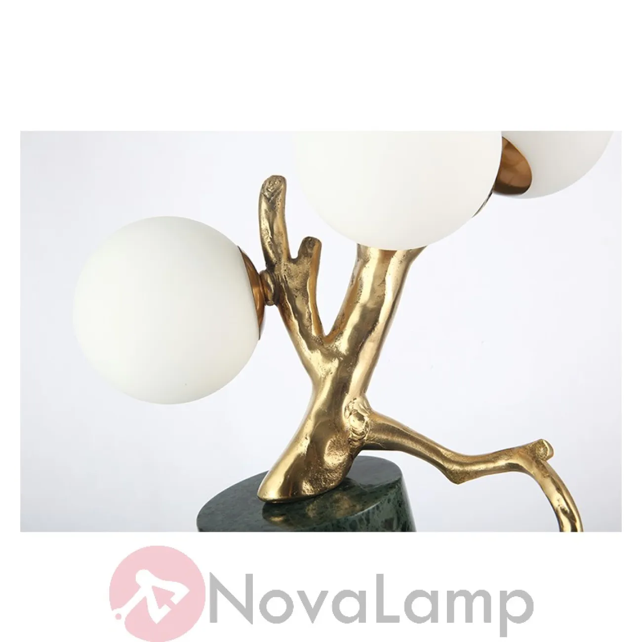 Настольная лампа Marble Branch Черный мрамор от ImperiumLoft