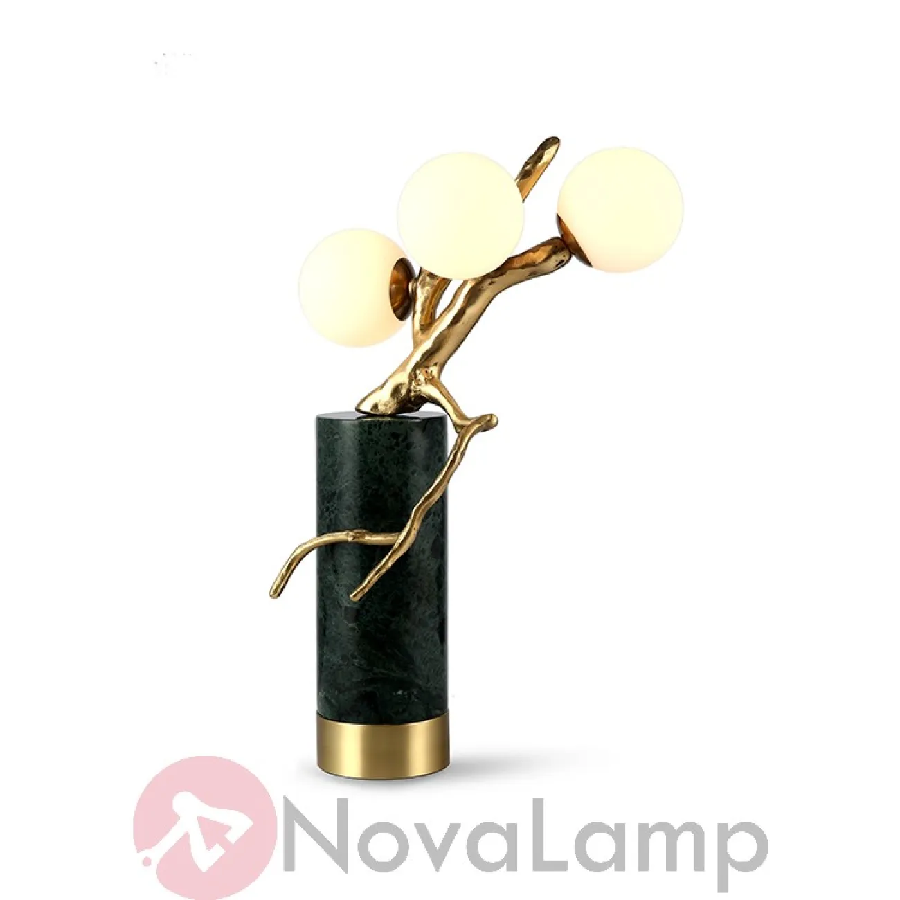 Настольная лампа Marble Branch Черный мрамор от ImperiumLoft