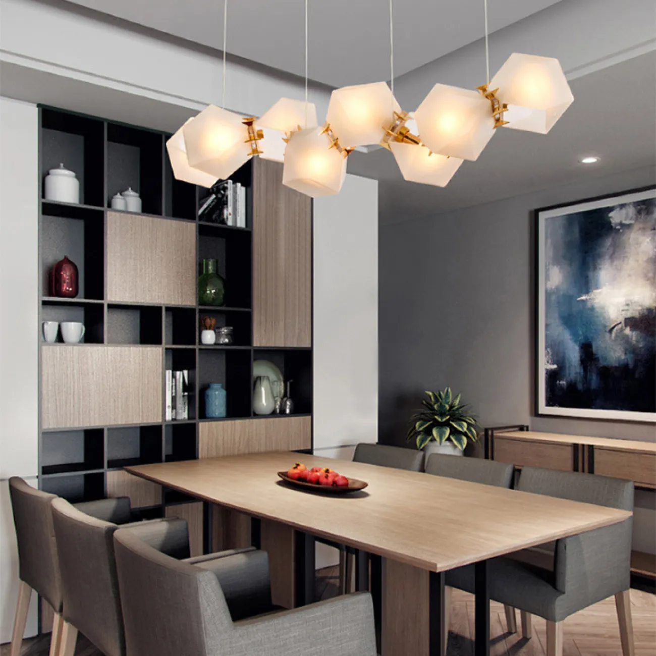 Люстра Gabriel Scott  Welles Glass L8 от ImperiumLoft