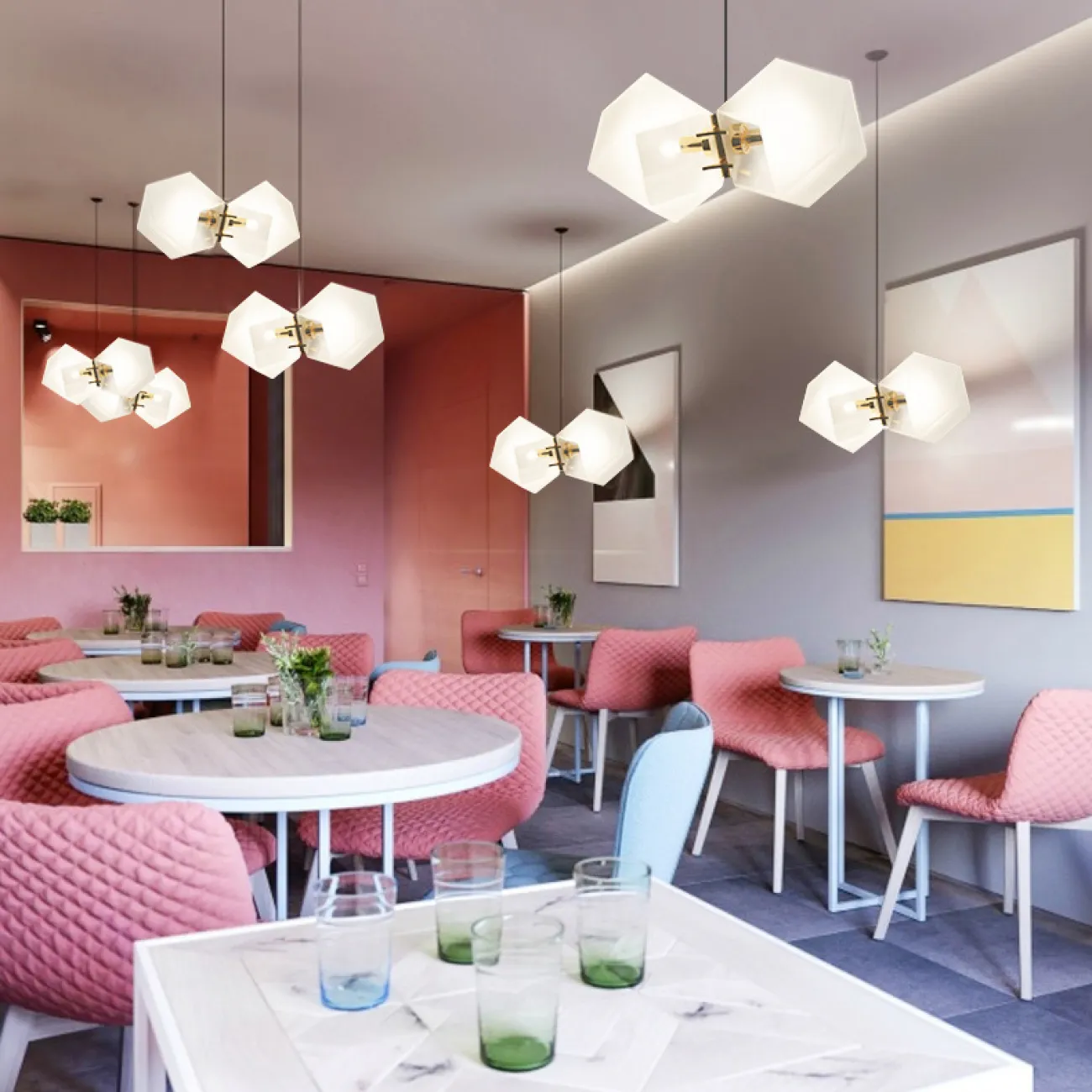 Люстра Gabriel Scott  Welles Glass L8 от ImperiumLoft