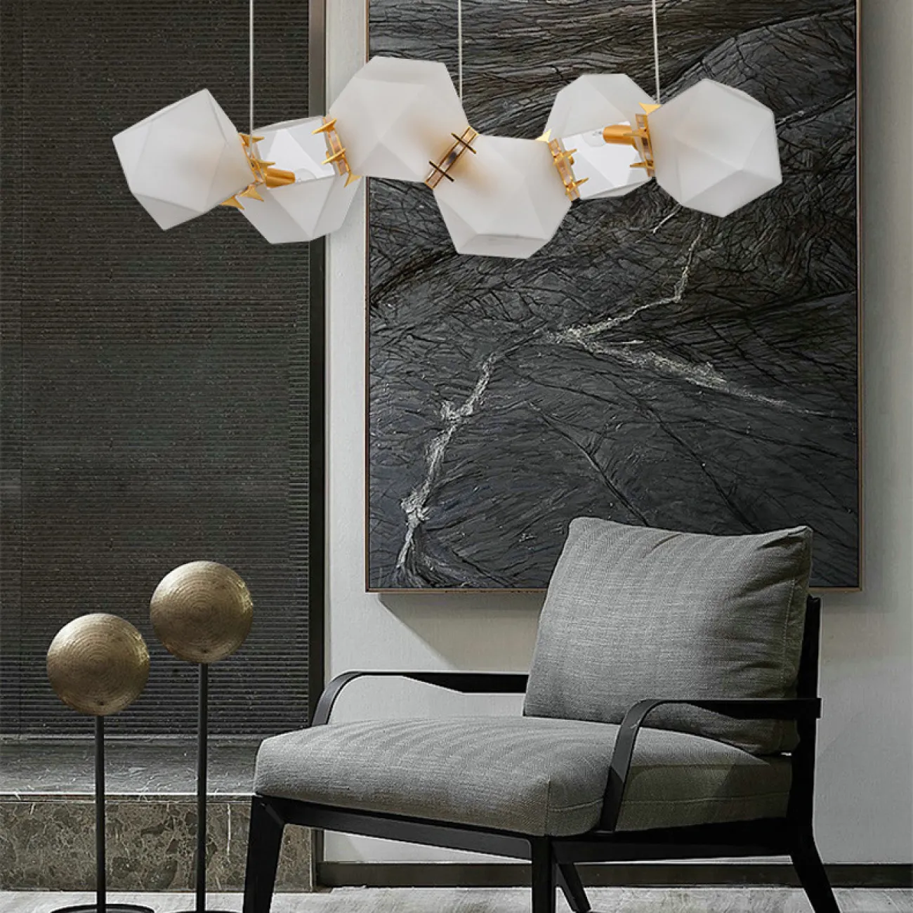 Люстра Gabriel Scott  Welles Glass L8 от ImperiumLoft