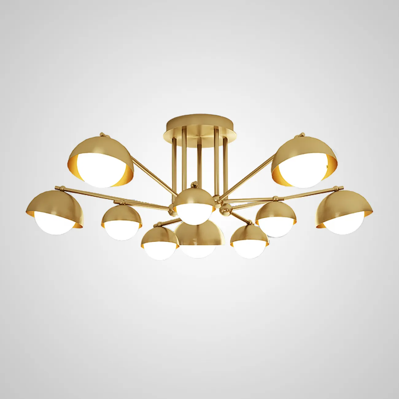 Потолочная люстра FABIANA L6 Brass Black от ImperiumLoft