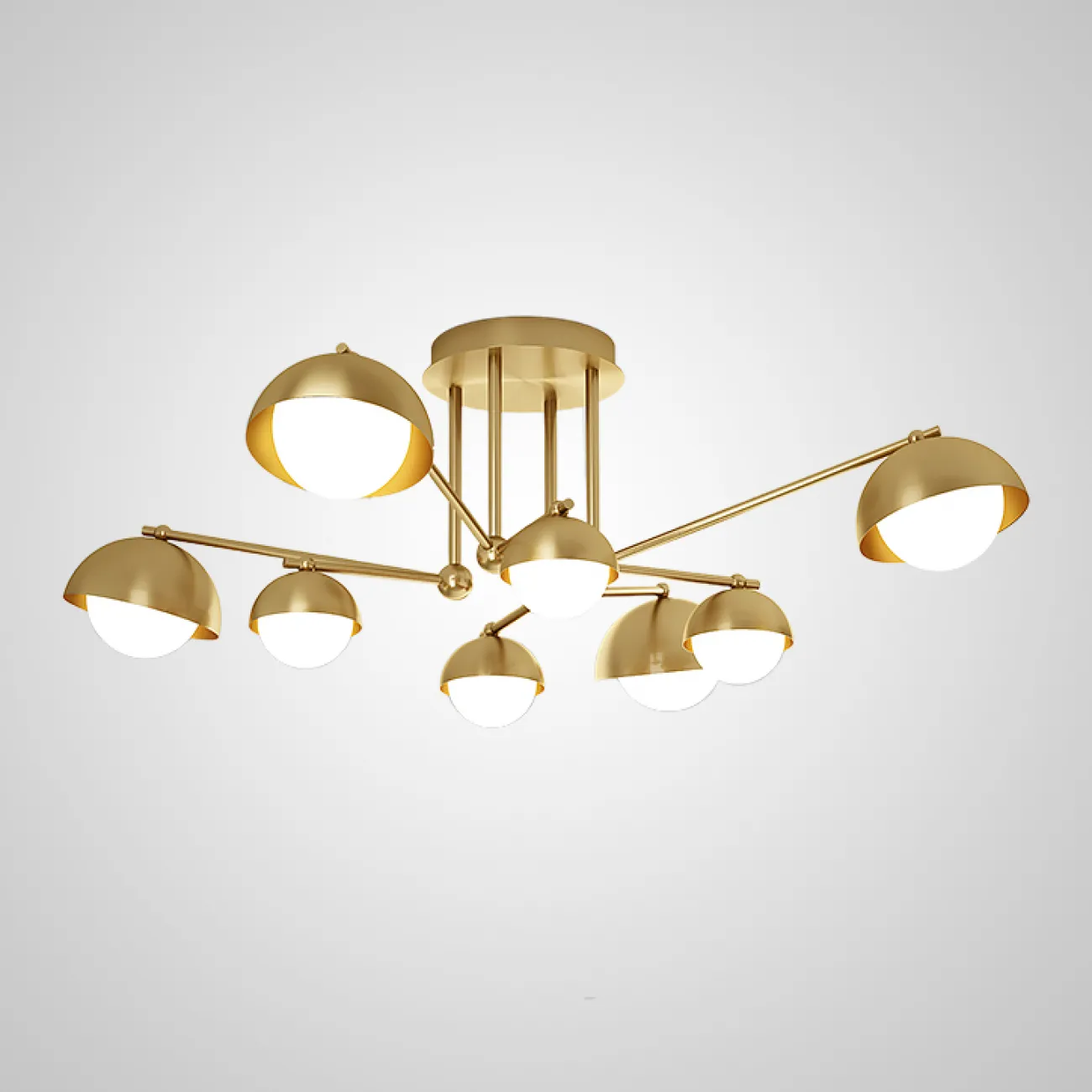 Потолочная люстра FABIANA L6 Brass Black от ImperiumLoft