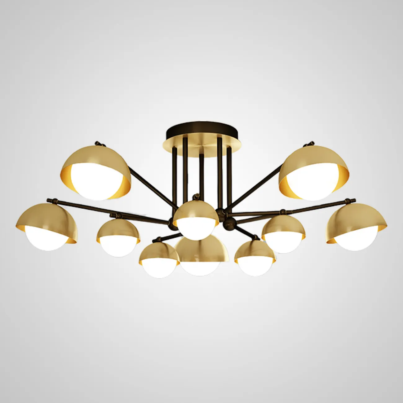 Потолочная люстра FABIANA L6 Brass Black от ImperiumLoft