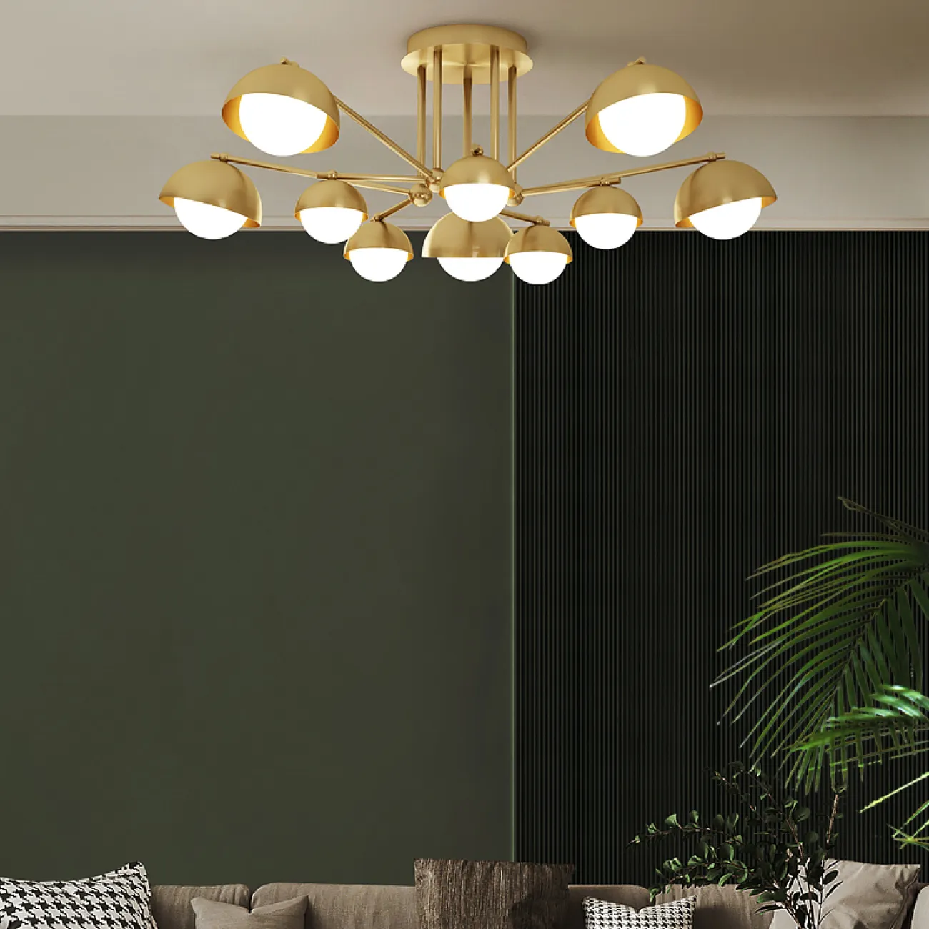 Потолочная люстра FABIANA L10 Brass от ImperiumLoft