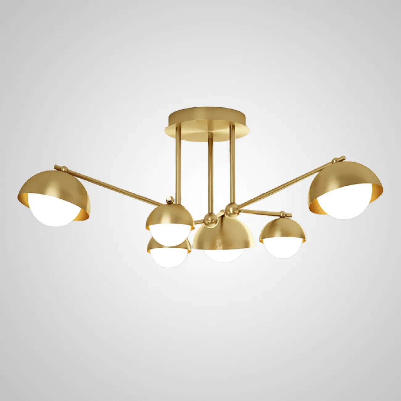 Потолочная люстра FABIANA L6 Brass Black от ImperiumLoft