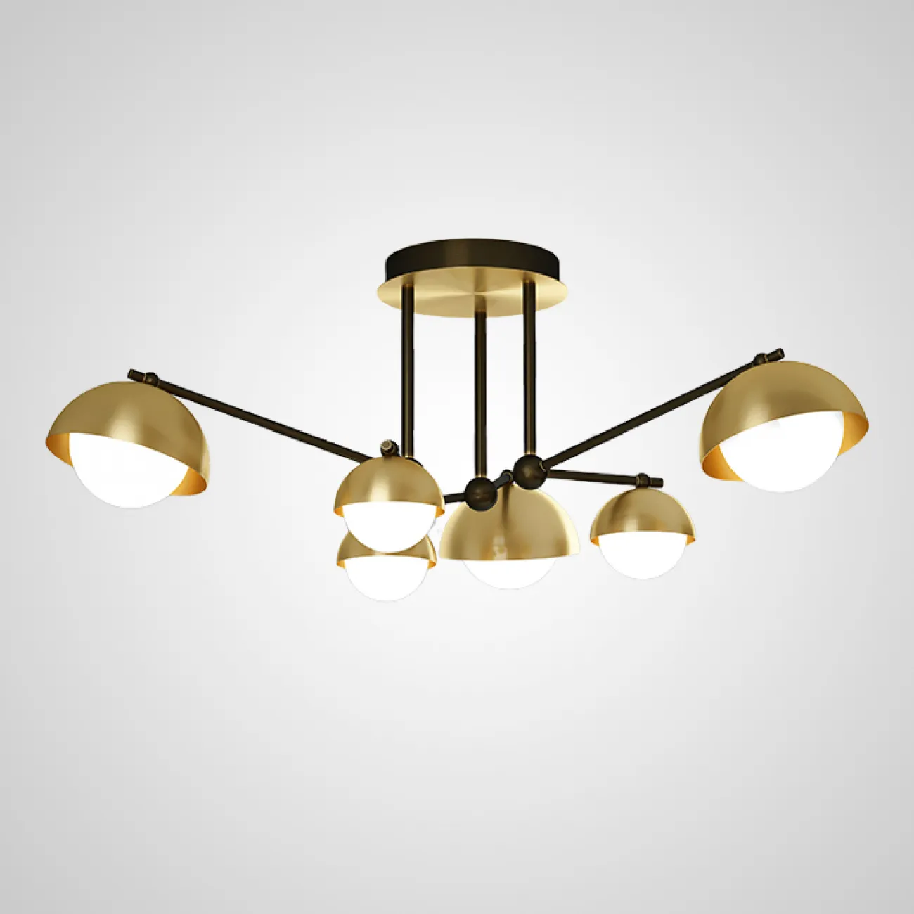 Потолочная люстра FABIANA L10 Brass Black от ImperiumLoft
