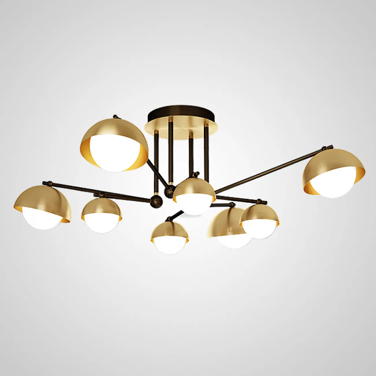 Потолочная люстра FABIANA L6 Brass Black от ImperiumLoft