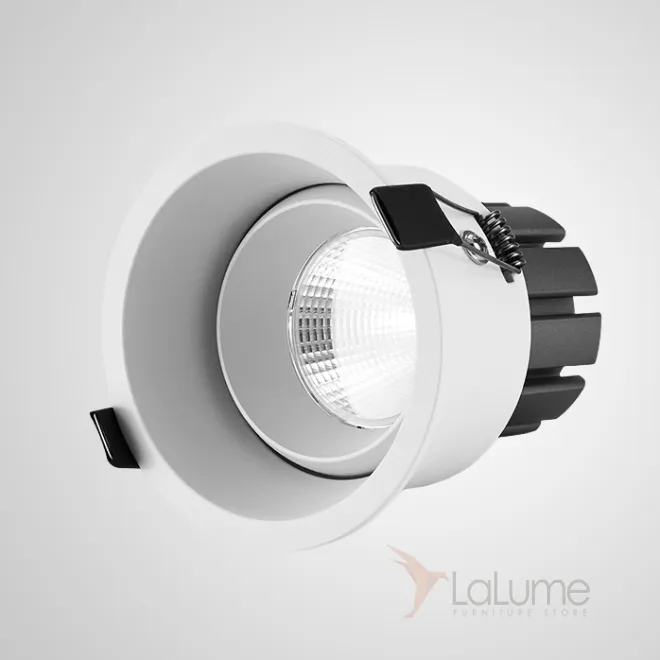 Встраиваемый светодиодный светильник круглой формы в минималистичном дизайне с узкой окантовкой ANTA