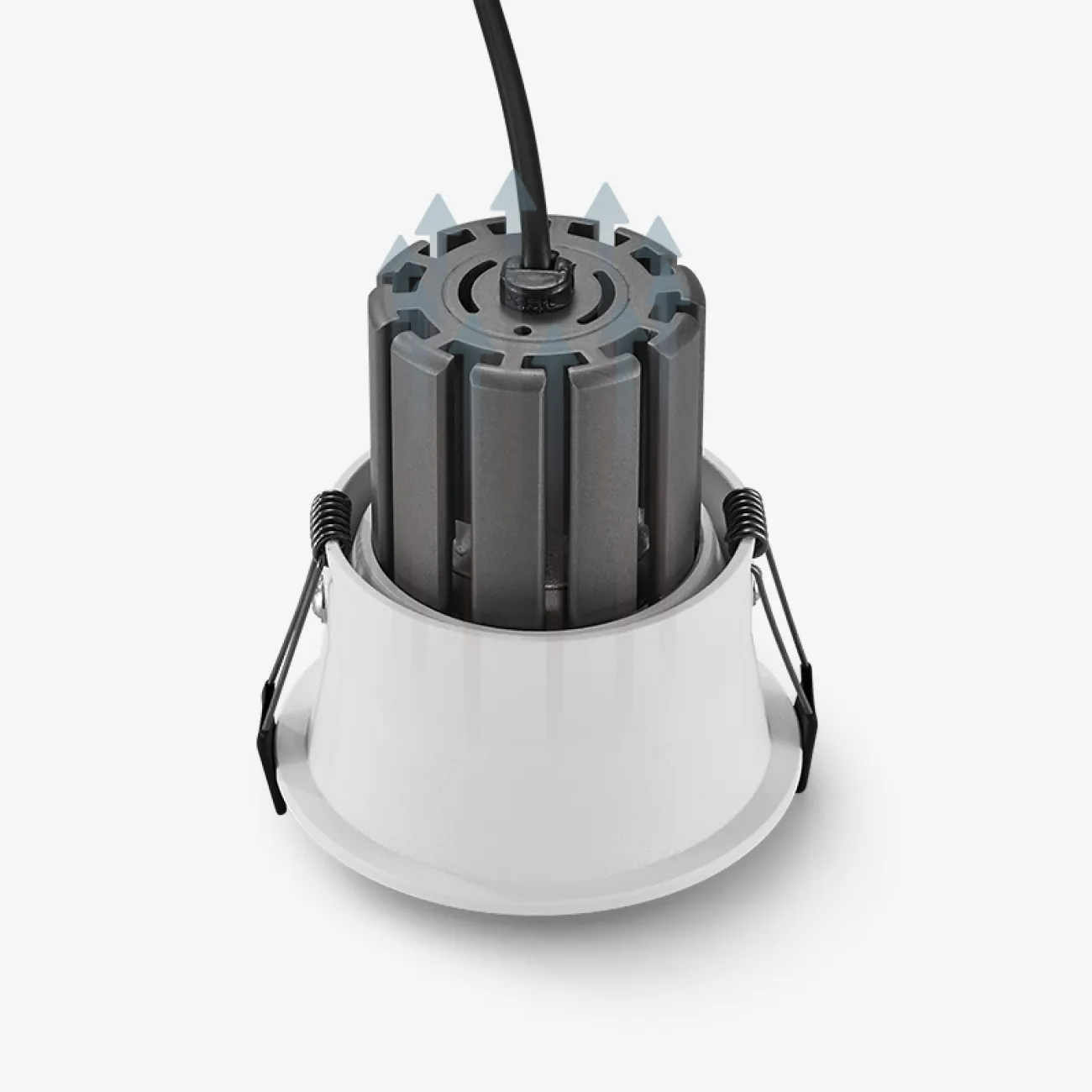 Встраиваемый светодиодный светильник круглой формы в минималистичном дизайне с узкой окантовкой ANTA