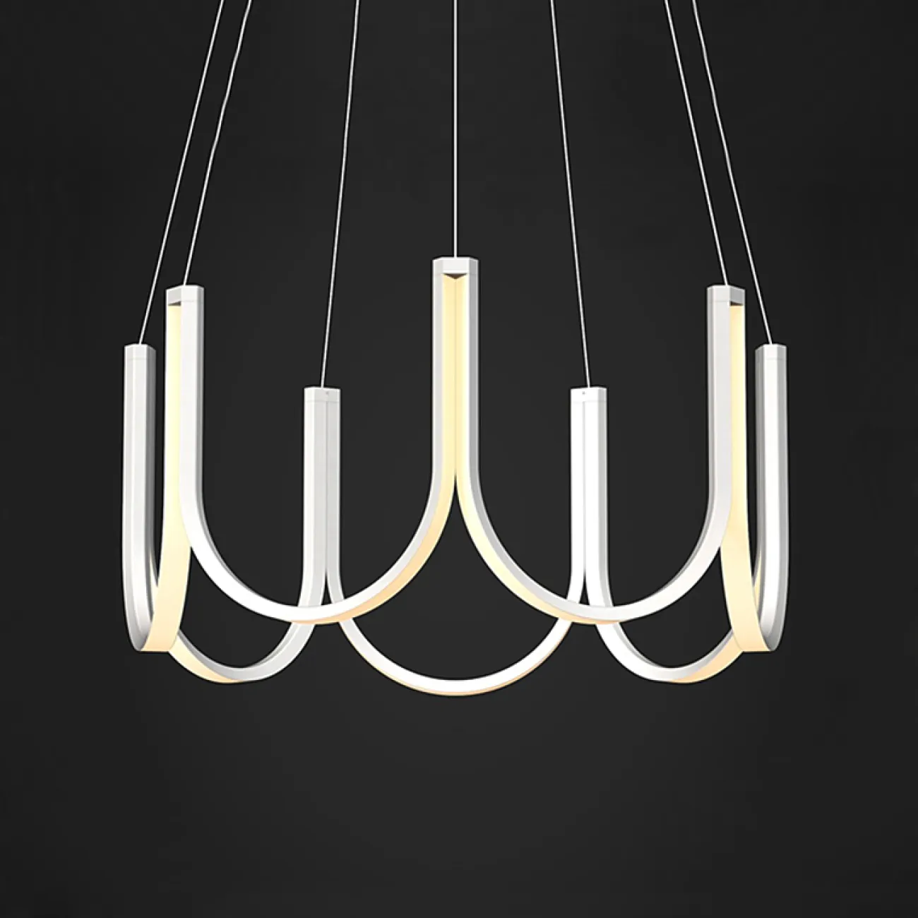 Подвесная люстра U-SERIES for Arpel D80 White от ImperiumLoft