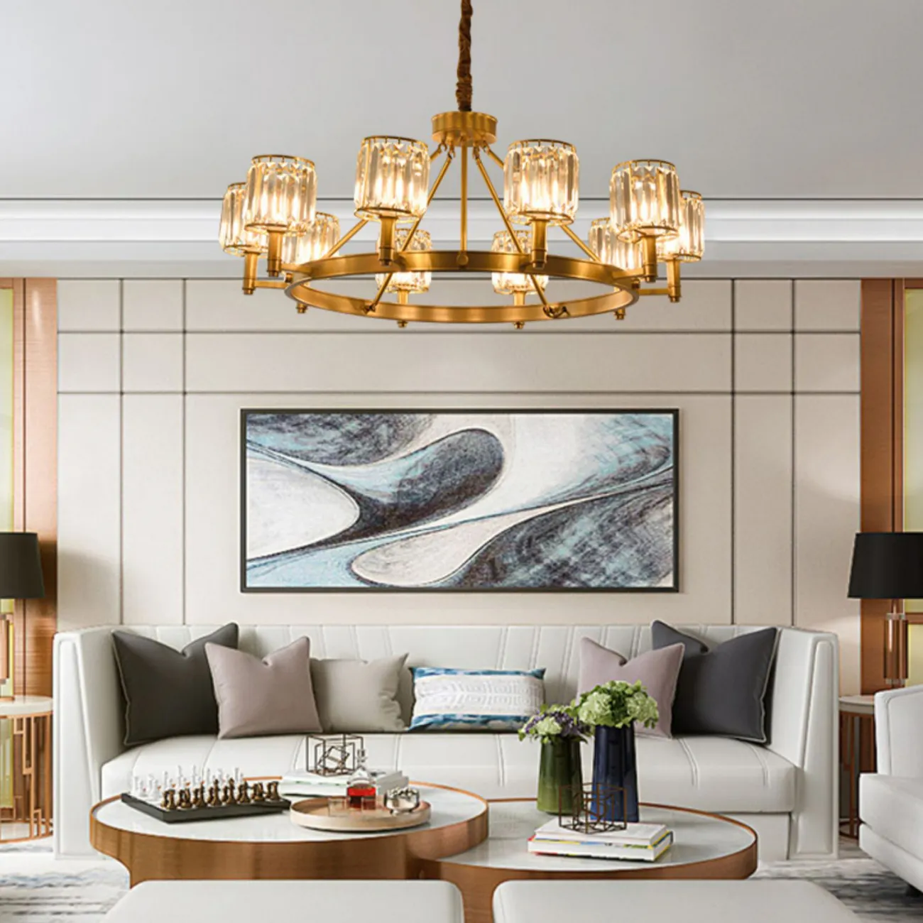 Кольцевая люстра AIRIN D73 от ImperiumLoft