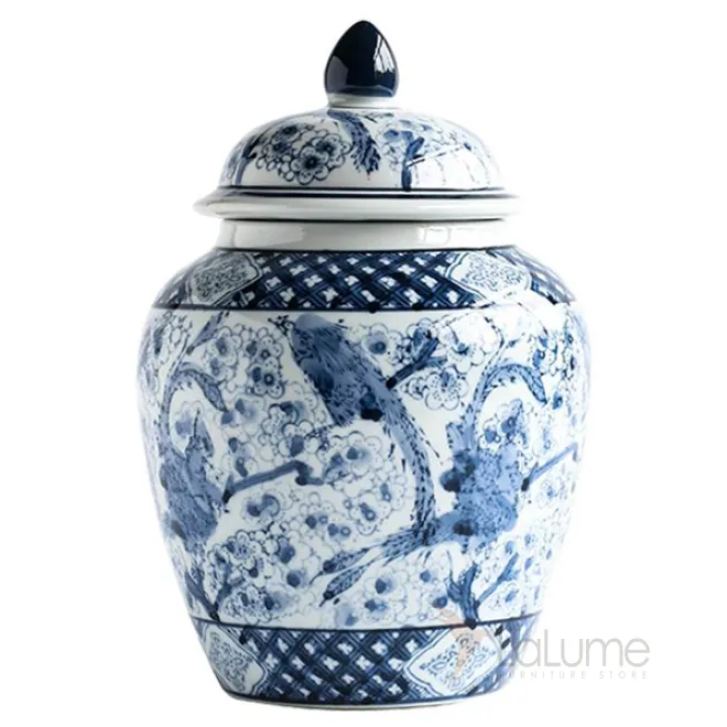 Китайская чайная ваза Blue birds от LaLume