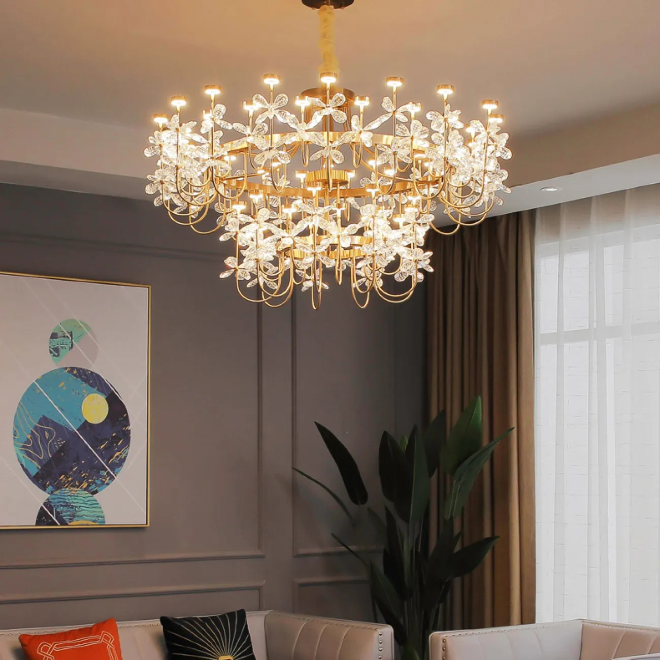 Подвесная люстра FLORINDA M от ImperiumLoft