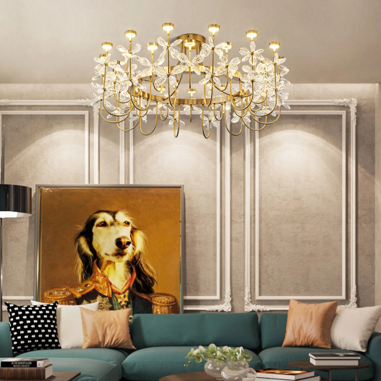 Подвесная люстра FLORINDA M от ImperiumLoft