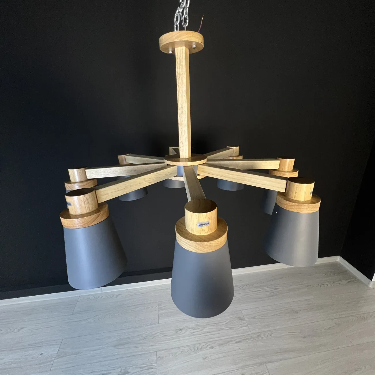 Потолочная люстра PROP 8 Grey от ImperiumLoft Потолочная люстра PROP 8 Grey от ImperiumLoft