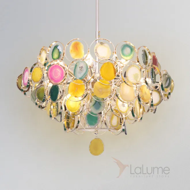 Подвесная люстра из натурального камня AGATE 1 от ImperiumLoft