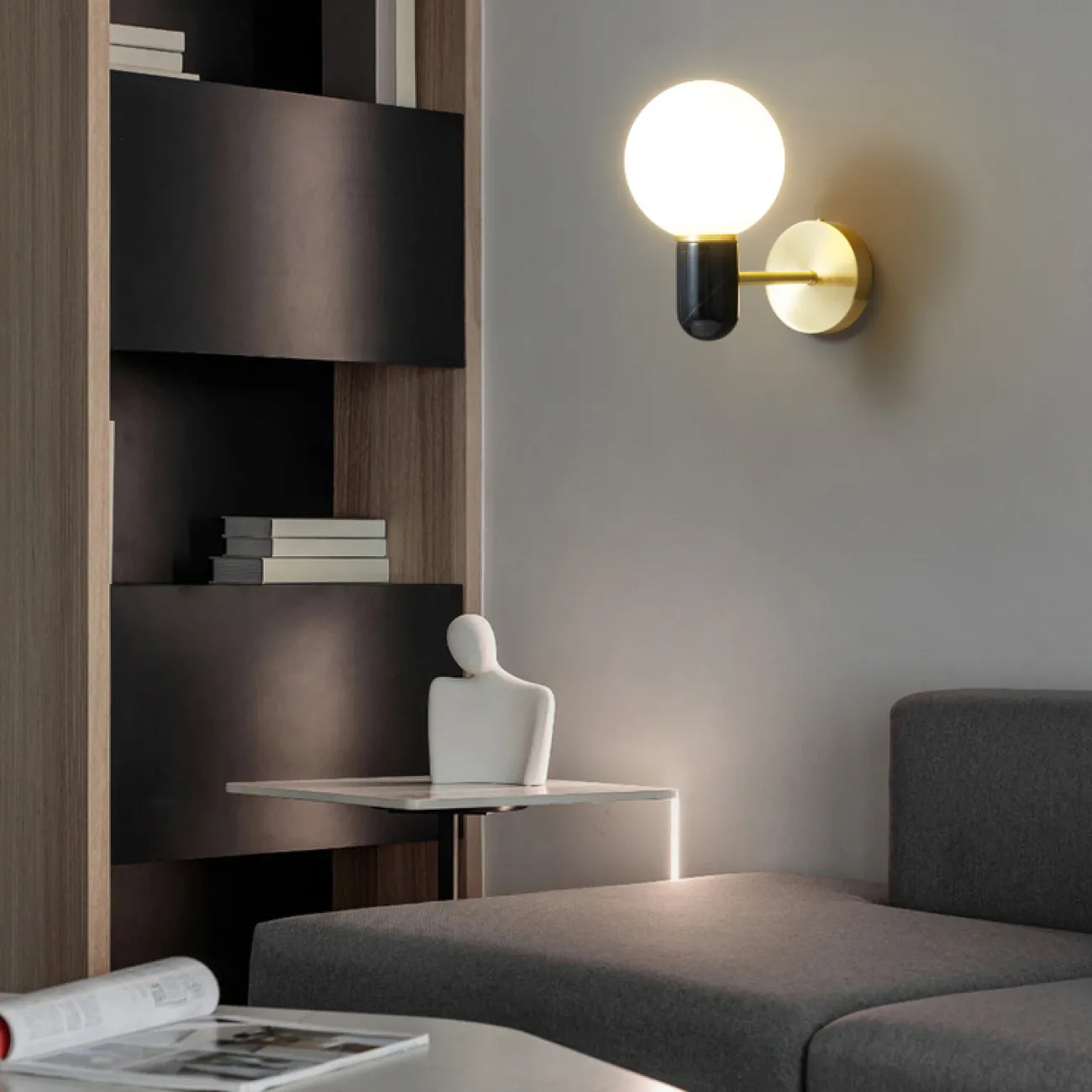 Настенный светильник TWIG Black от ImperiumLoft