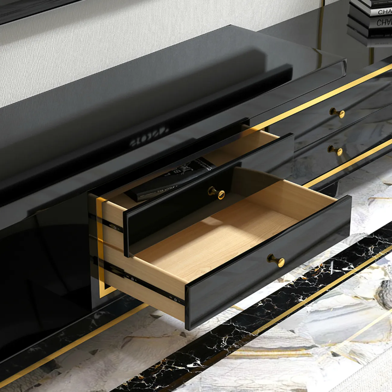 Дизайнерский комод под ТВ LaLume-TV00117