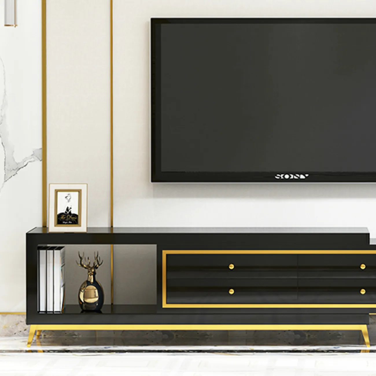 Дизайнерский комод под ТВ LaLume-TV00117