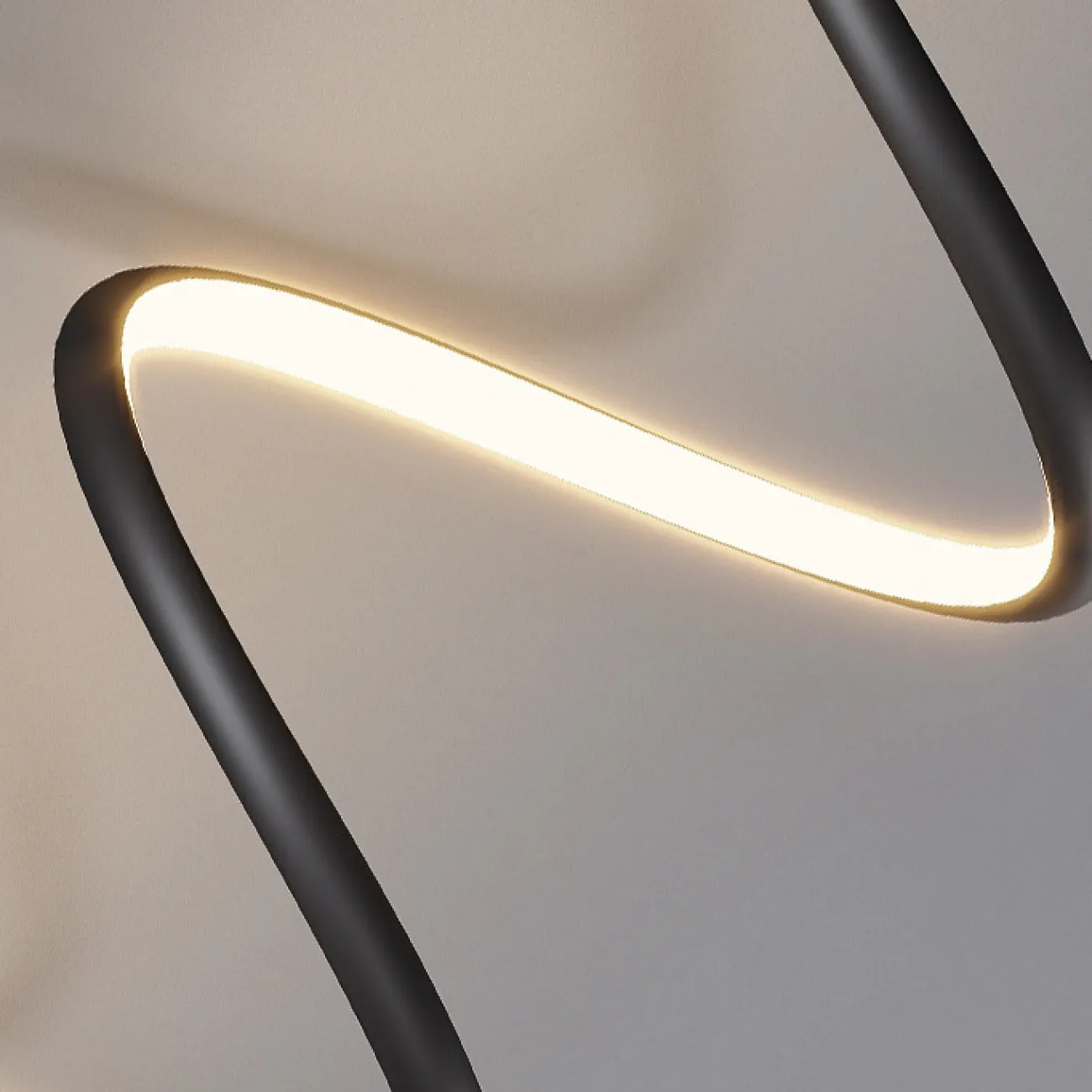 Серия настенных светодиодных светильников с вытянутым трубчатым плафоном спиралевидной формы DAMARIS WALL H50 White Трехцветный свет