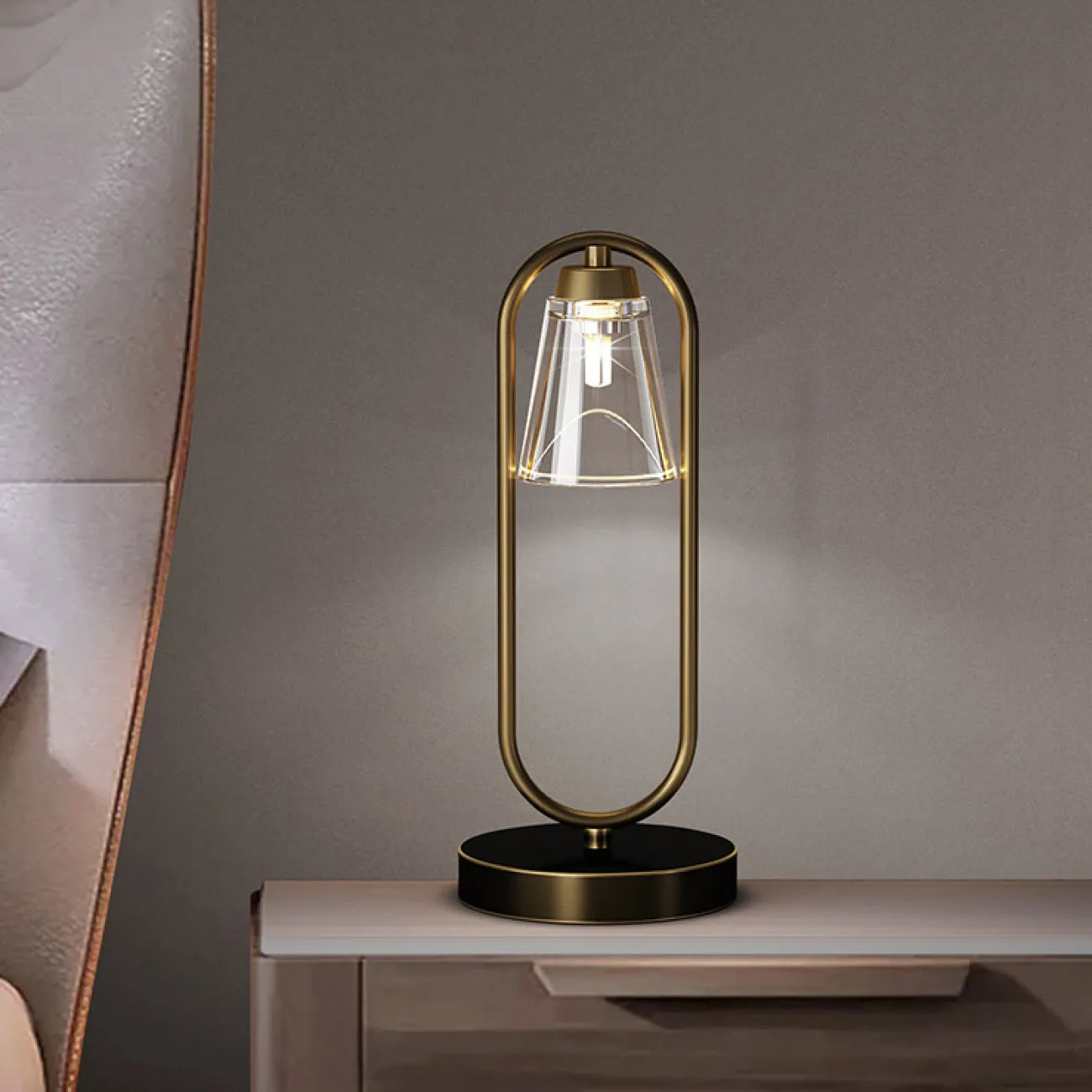 Настольная лампа ADRIELL TAB Black Bronze от ImperiumLoft