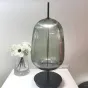 Серия настольных светодиодных ламп с рельефными плафонами из выдувного стекла разных цветов AQUARELL TAB Red