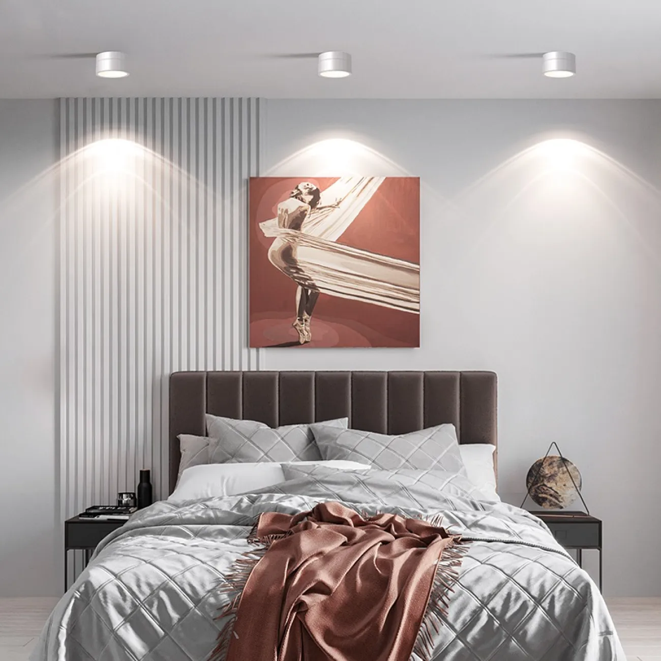 Накладной точечный светильник FOG BW от ImperiumLoft